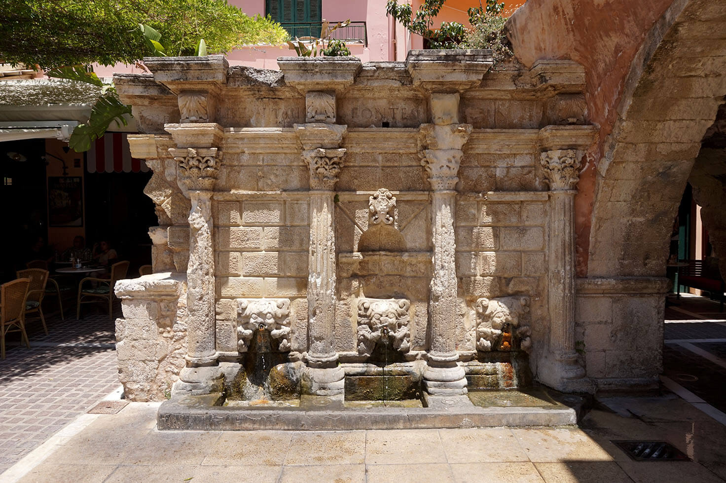 Rimondi Fountain - Venetian Architecture in Rethymno, Crete