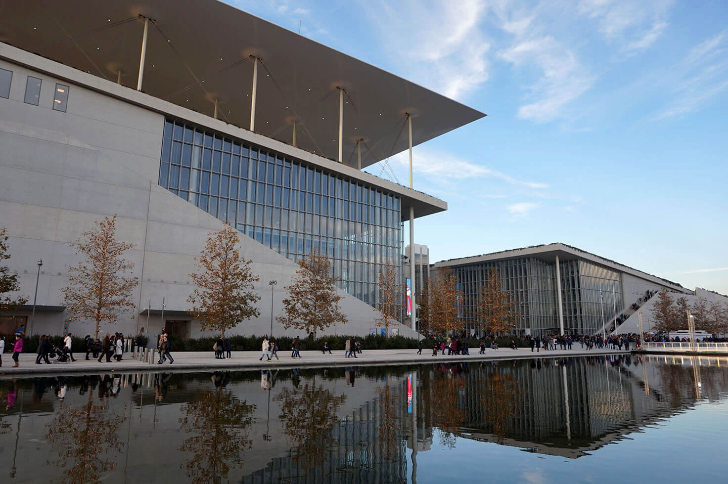 Contemporary Stavros Niarchos Foundation Cultural Center in Athens
